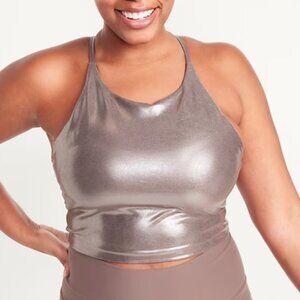 Sexy Shimmer Sportsoft Bra XXL Silver